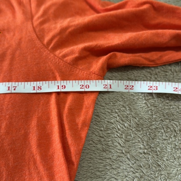 NWT Antigua O’s Vivid Long Sleeve V Neck Orange Spring Training Shirt - Picture 5 of 8